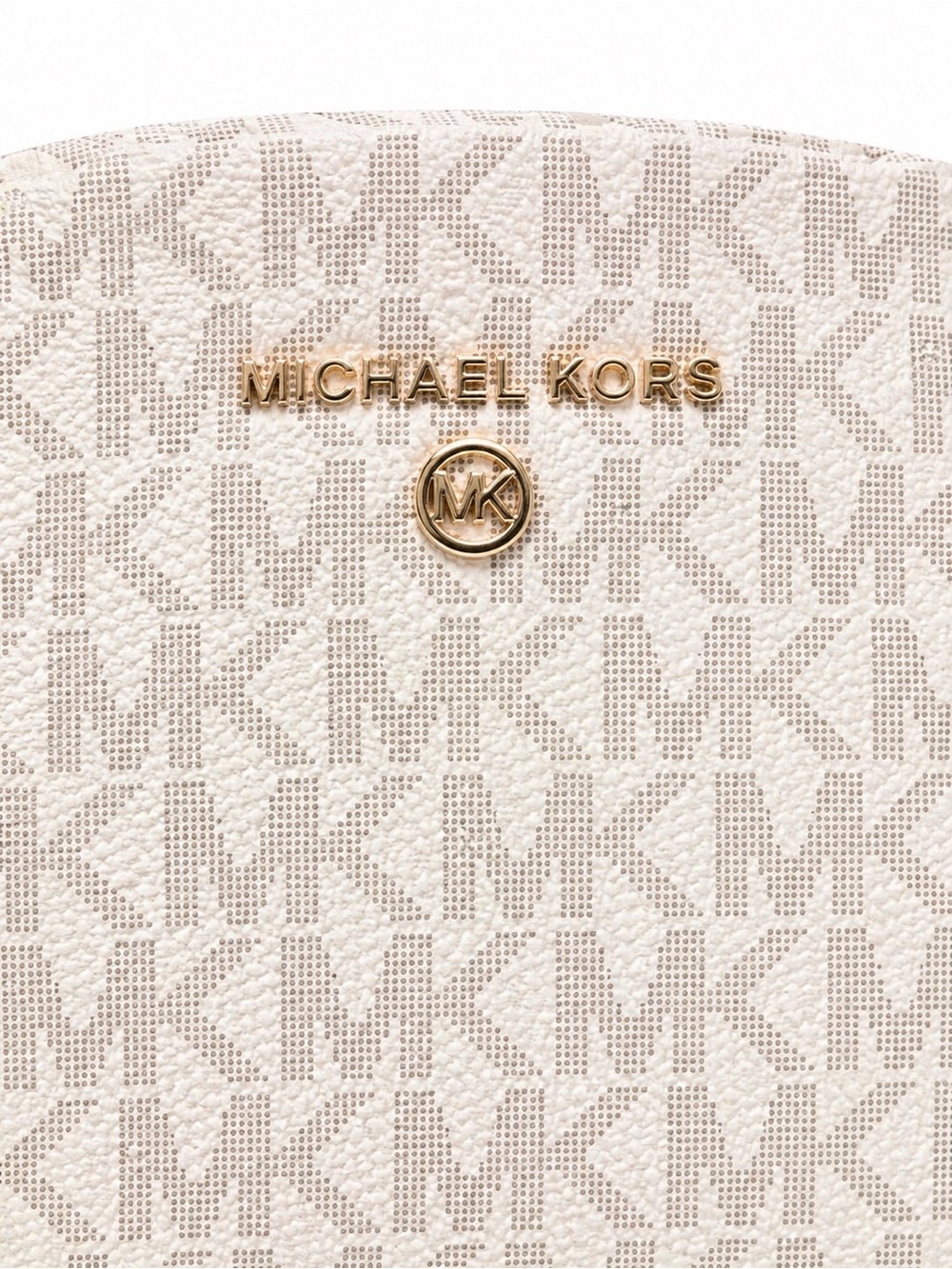 Michael Kors Cream Logo Backpack with Gold Chain Detail and Dustbag - Picture 4 of 12